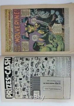 Marvel Comics Incredible Hulk Wolverine #181 vol 1st Edition 1974 Rare Excellent