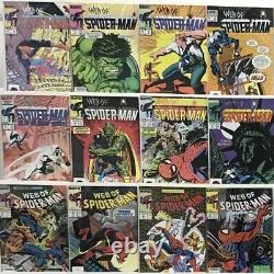 Marvel Comics Web Of Spiderman Comic Book Lot Of 45