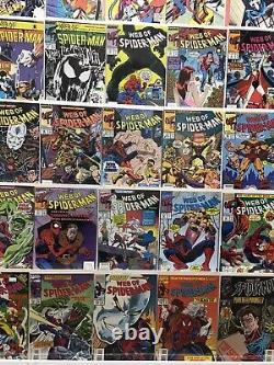 Marvel Comics Web Of Spiderman Comic Book Lot Of 45