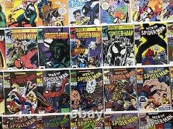 Marvel Comics Web Of Spiderman Comic Book Lot Of 45