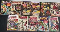 Marvel DC Silver Age Lot- Fantastic Four #52 X-men #14 Amazing Spiderman #16