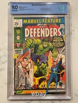 Marvel Feature #1 CBCS 9.0 OWW 1st Appearance of Defenders