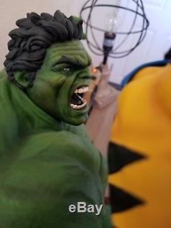 Marvel Hulk vs Wolverine Maquette Statue By Sideshow
