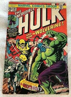 Marvel INCREDIBLE HULK #181 (1974) 1st appearance WOLVERINE (value stamp intact)