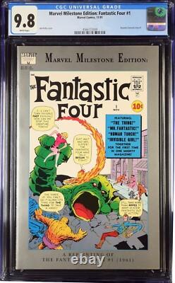 Marvel Milestone Edition Fantastic Four #1 1991 CGC 9.8 Stan Lee Graded Comic
