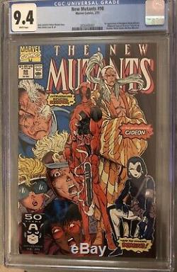 Marvel New Mutants #98 CGC 9.4 Near-Mint 1st Deadpool Appearance! NO RESERVE