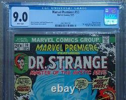 Marvel Premiere #10 CGC 9.0 WHITE Doctor Strange 1973 Death of the Ancient One