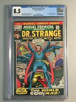 Marvel Premiere 3 CGC 8.5 First Doctor Strange Titled Series KEY BOOK