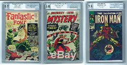 Marvel Silver Age PGX STAN LEE Signed LOT Fantastic Four Iron Man 1 Journey 83