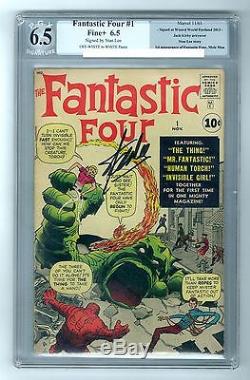 Marvel Silver Age PGX STAN LEE Signed LOT Fantastic Four Iron Man 1 Journey 83
