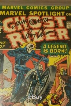 Marvel Spotlight 5 CGC SS x3 6.5 1st Ghost Rider Lee Romita Sr Thomas UNPRESSED