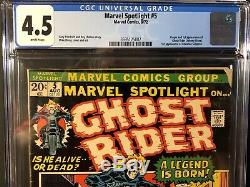 Marvel Spotlight #5 Comic Book CGC 4.5 Origin & 1st Appearance Ghost Rider (RC)