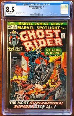 Marvel Spotlight #5 Ghost Rider CGC 8.5 White Pages 1st Appearance Ghost Rider