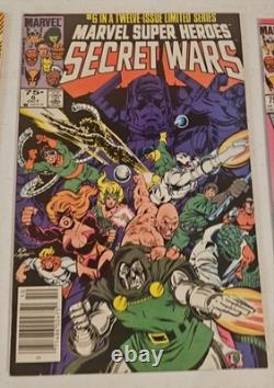 Marvel Super Heroes Secret Wars #3-12 Comic Lot Includes #8 Black Suit