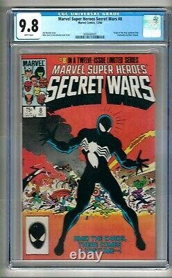 Marvel Super Heroes Secret Wars #8 (1984) CGC 9.8 White Pages Zeck Venom