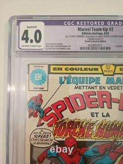 Marvel Team-up #1 CGC 4.0 CANADIAN VARIANT 1983 SPIDER-MAN COMIC BOOK