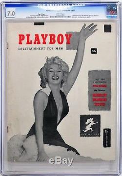 Matched Set Playboy #1 PAGE 3, #2, & #3 CGC 7.0 #2 Signed by Hugh Hefner