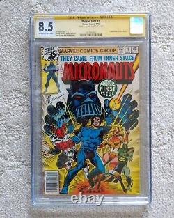 Micronauts #1 Cgc Ss 8.5 Signed By Michael Golden 1st App Of Captain Universe