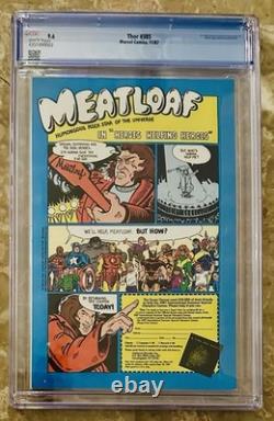 Mighty Thor #385 (Marvel, 1987) CGC 9.6, Stan Lee story, Hulk app. White pages