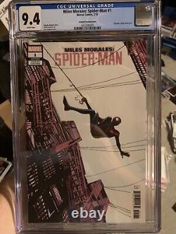 Miles Morales Spider-man #1 Cgc 9.4 150 Garbett Variant Rare