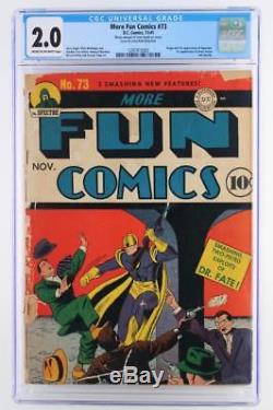 More Fun Comics #73 CGC 2.0 GD -DC 1941- 1st App & ORIGIN of Aquaman