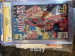 New Mutants #98 Comic Book CGC 9.8SS (Signed by Stan Lee)