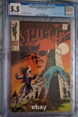 Nick Fury, Agent Of Shield #2, #3, #4 1968 Steranko Cover Art Classic CGC