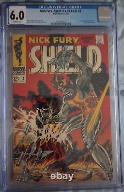 Nick Fury, Agent Of Shield #2, #3, #4 1968 Steranko Cover Art Classic CGC