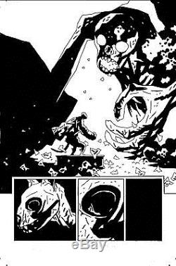 No RESERVE Mike Mignola Original Comic Art HELLBOY In Hell #7 Page #22 SPLASH
