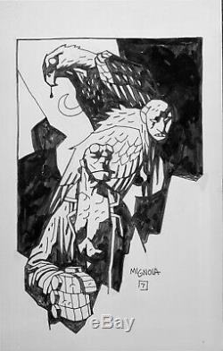Original Mike Mignola Hellboy Eagle Ink Drawing