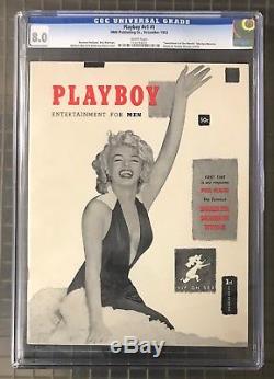 PLAYBOY #v1 #1 HMH Publishing December 1953 Magazine with Marilyn Monroe CGC 8.0