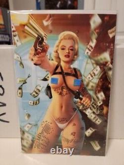 POWER HOUR #1, Marilyn Monroe Gangster, Cosplay Hot Exclusive 4 Comic Book Set