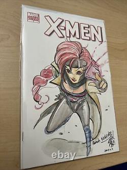 Peach Momoko Original Sketch Cover X-Men #7 Variant