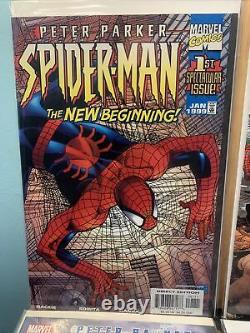 Peter Parker? Spiderman Comic Book Lot Of Seven! Various Years 2003,2001,1997