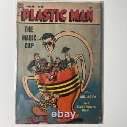 Plastic Man #40 (1.5), 44 (1.0), 46 (1.0), Fair, 3 Golden Age Comics 1953 1954