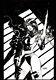 Psylocke Original Jim Lee Comic Art Rare Published Pinup Inked X-men Beautiful