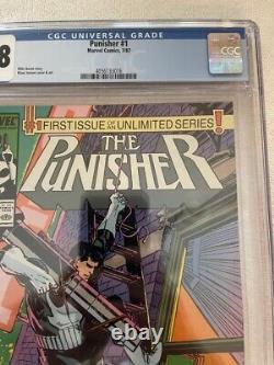 Punisher #1 CGC 9.8 White Pages Ongoing Solo Series Marvel Comics 1987