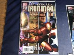 R4-49 Marvel Iron Man Comic Books Lot Of 6 Autographed By The Illustrator