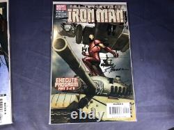 R4-49 Marvel Iron Man Comic Books Lot Of 6 Autographed By The Illustrator