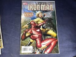 R4-49 Marvel Iron Man Comic Books Lot Of 6 Autographed By The Illustrator