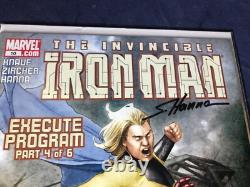 R4-49 Marvel Iron Man Comic Books Lot Of 6 Autographed By The Illustrator