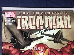 R4-49 Marvel Iron Man Comic Books Lot Of 6 Autographed By The Illustrator