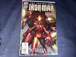 R4-49 Marvel Iron Man Comic Books Lot Of 6 Autographed By The Illustrator