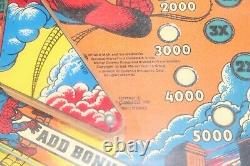 Rare 1980 Gottlieb The Amazing Spider Man Comic Book Hero Pinball Machine Sign