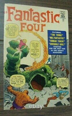 Rare Fantastic Four 1 Golden Record & Book 1st Reprint 1966