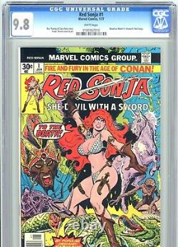 Red Sonja #1 CGC 9.8 White Pages Conan the Barbarian Marvel Comics 1977