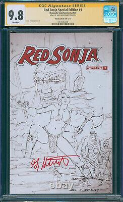 Red Sonja Special Edition #1 Greg Hildebrandt Signed Sketch Variant SS CGC 9.8