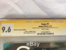 SAGA # 1 CGC 9.6 SS RRP Diamond Retailer Variant (Image 2012) Vaughn & Staples