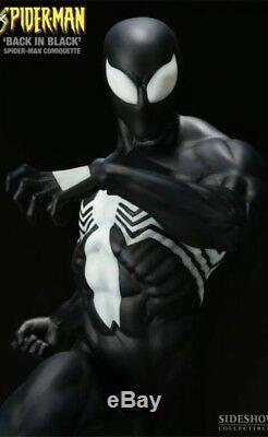 SIDESHOW SPIDER-MAN BACK IN BLACK COMIQUETTE Statue Symbiote Venom XM Studios