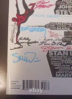SIGNED X18 Amazing Spiderman 700 Martin Skyline Variant comic book Al Milgrom
